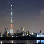 東京スカイツリー 「和食の日・ちらし寿司と手巻き寿司」 葛飾区 四ツ木非難橋付近より