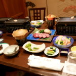 法師温泉 長寿館「夕食」お肉プラン♪