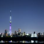 パープライトアップ　東京スカイツリーと東京タワー 四つ木「紫色の特別ライティング」11月│こばフォトブログ