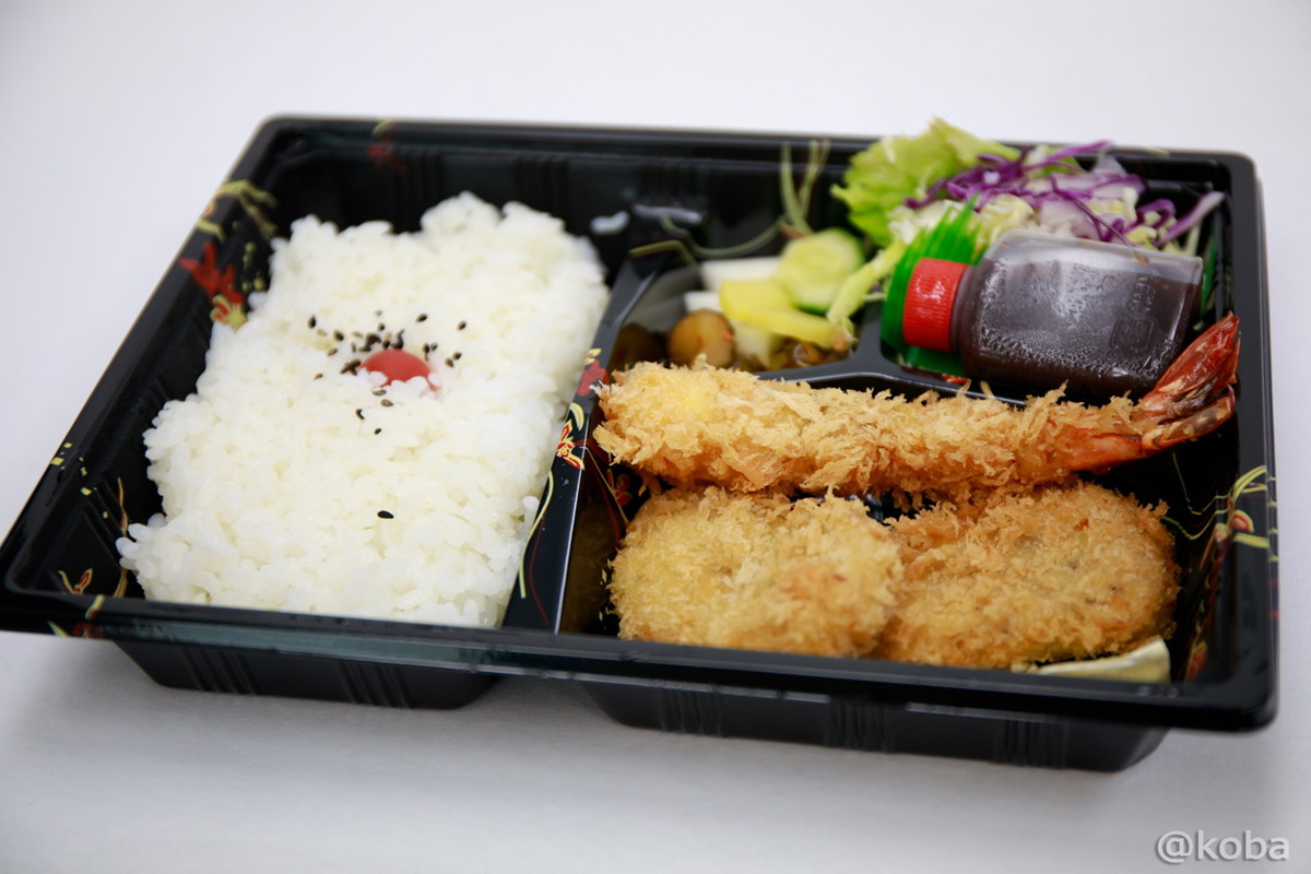 お弁当│海老フライ　ヒレカツ一口セット 780円│新小岩駅│こいわ軒(こいわけん) とんかつ 洋食のお店