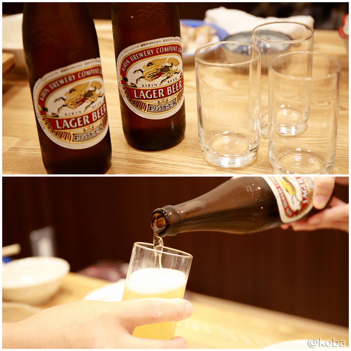 キリンラガービール 小瓶(334ml) 400円│鳥益(とります)│焼鳥 居酒屋│東京│新小岩ブログ