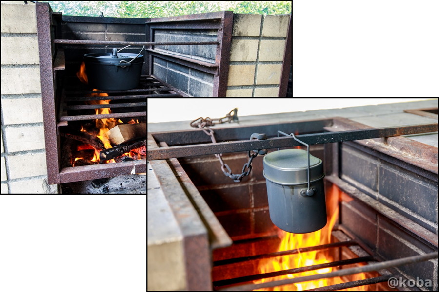 炉を使ってカレーライス 飯盒炊飯 若洲公園キャンプ場 東京BBQ