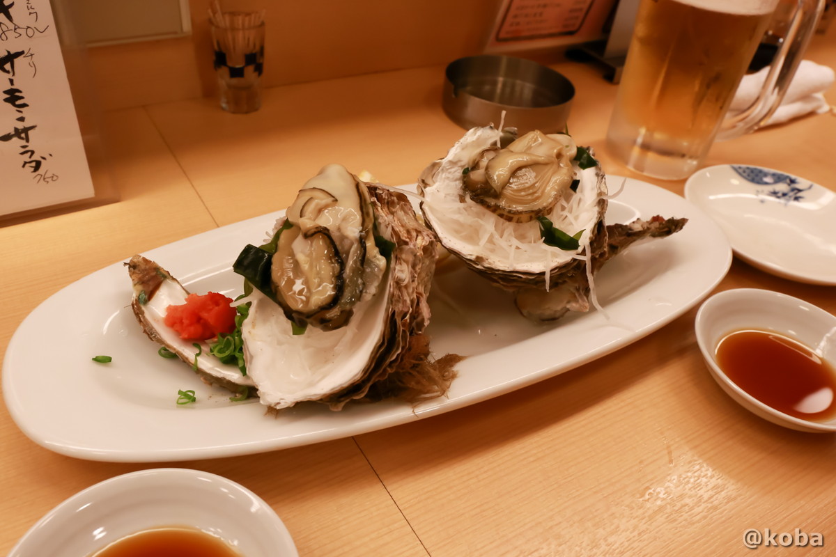 岩カキ 石川産の写真｜きんめ家（きんめや・Kinmeya）｜居酒屋・和食料理・魚介｜〒132-0035 東京都江戸川区平井３丁目２４−１９・JR平井駅｜こばフォトブログ