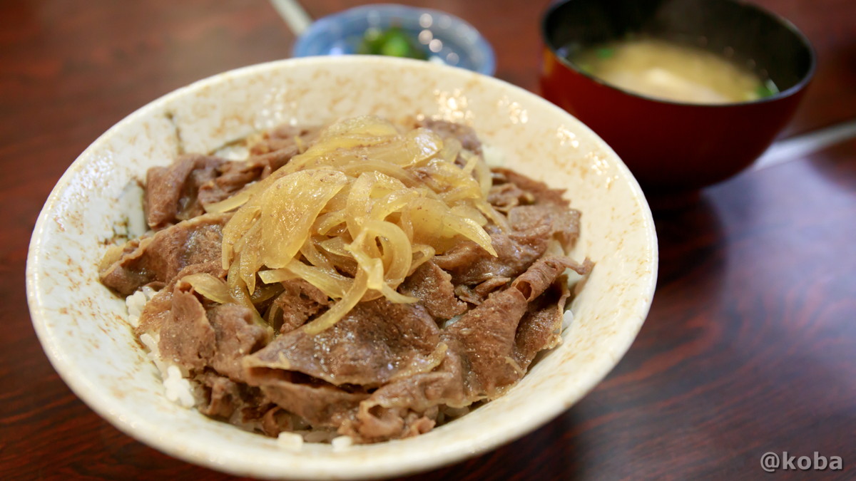 牛丼の写真｜牛見本店（うしみほんてん ながの Ushimi honten​）｜しゃぶしゃぶ 和食 牛丼｜〒380-0821 長野県長野市鶴賀１３５９｜こばフォトブログ