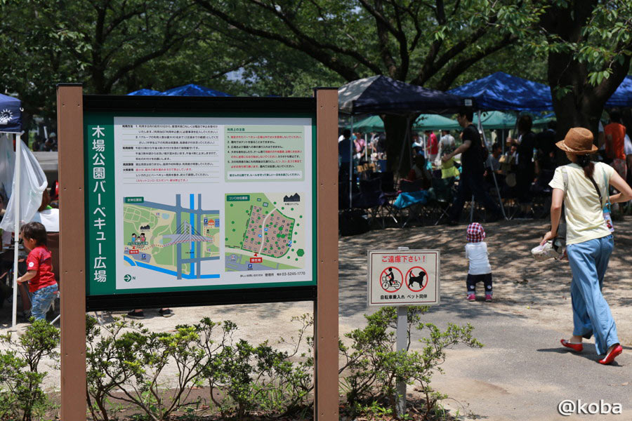 青空と豊かな緑に囲まれた広々とした木場公園バーベキュー広場
