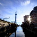 HDR 早朝 東京スカイツリーと北十間川 枕橋(まくらばし)より│写真日記