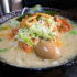 味噌ホルモン メン 900円 (ホルモン・玉子・モヤシ・メンマ・ネギ) │一力(いちりき)│背脂こってりラーメン│東京│立石ブログ