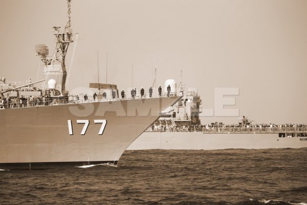 a0089_観艦式 「177あたご」#05 セピア,船,護衛艦,日本,船首