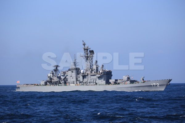 a0091_観艦式 「172しまかぜ」 青空,船,護衛艦,日本