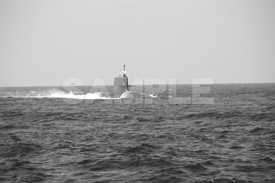 a0102_観艦式 「潜水艦」 #03 白黒 護衛艦