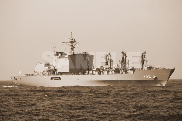 a0119_観艦式 「425ましゅう」 セピア 船 護衛艦