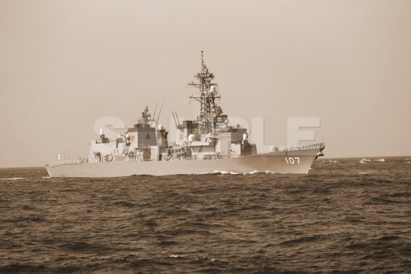 観艦式 「107いかづち」 セピア 船 護衛艦