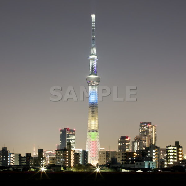 四ツ木 オリンピックカラー 青 黒 黄 緑 赤の東京スカイツリー 01 無料 写真 壁紙 素材フリーダウンロードサイト
