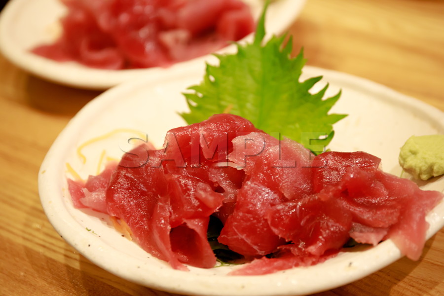 マグロ中落ち 鮪 まぐろ刺し身 魚介 和食料理 japanese food