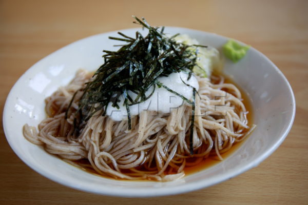 とろろそば / 山芋 / 長芋 / 山かけ蕎麦 / とろろ芋 / 冷たい蕎麦 / 日本蕎麦 / にほんそば / 和食料理 / 麺類 / 6,000×4,000pixel │無料画像・フリー素材