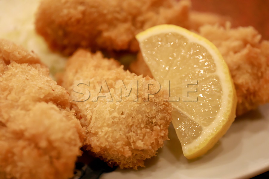 牡蠣フライ / 岩手産 / 揚物料理 / 和食料理 / 6,000×4,000pixel │無料画像・フリー素材